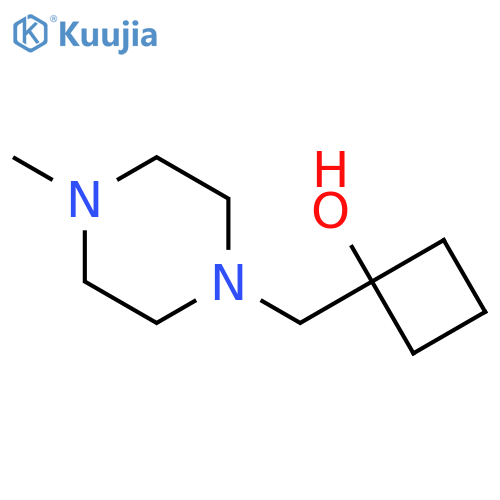 1-[(4-Methylpiperazin-1-yl)methyl]cyclobutan-1-ol structure