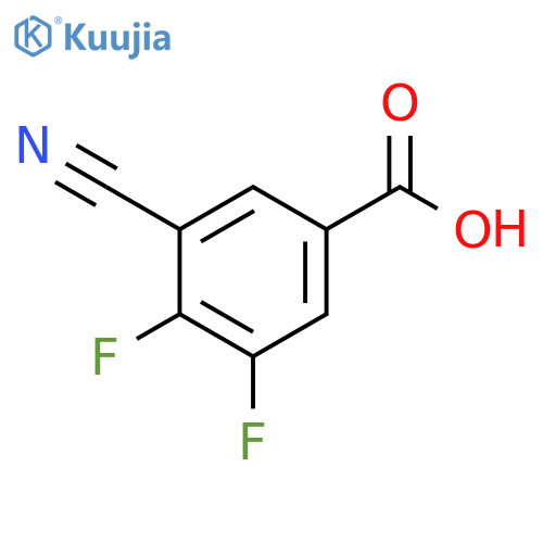 3-cyano-4,5-difluorobenzoic acid structure