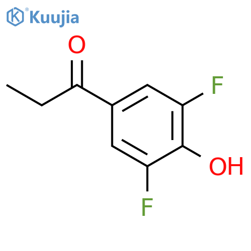 3',5'-Difluoro-4'-hydroxypropiophenone structure