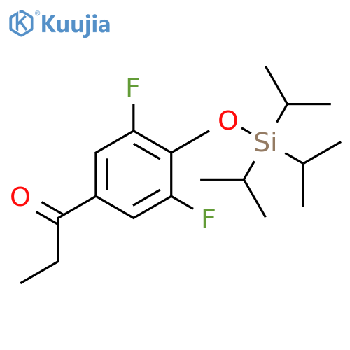 1-Propanone, 1-[3,5-difluoro-4-[[tris(1-methylethyl)silyl]oxy]phenyl]- structure