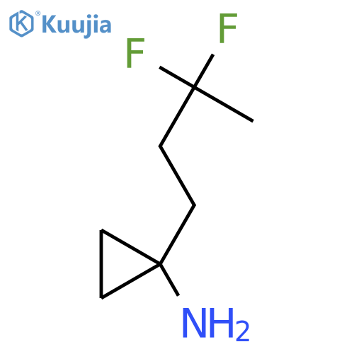 1-(3,3-Difluorobutyl)cyclopropan-1-amine structure