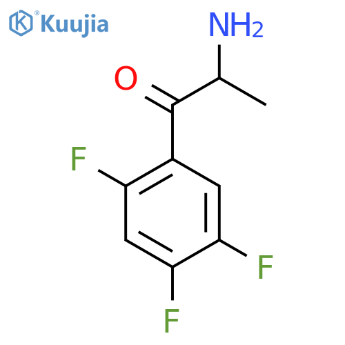 2-amino-1-(2,4,5-trifluorophenyl)propan-1-one structure