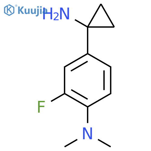 4-(1-Aminocyclopropyl)-2-fluoro-n,n-dimethylaniline structure