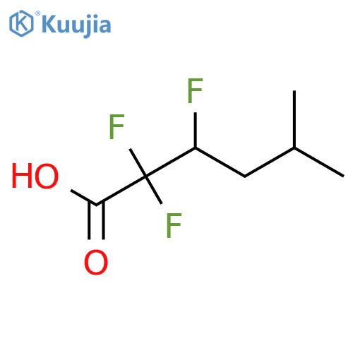 2,2,3-Trifluoro-5-methylhexanoic acid structure