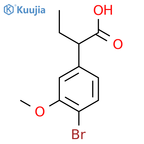 2-(4-Bromo-3-methoxyphenyl)butanoic acid structure