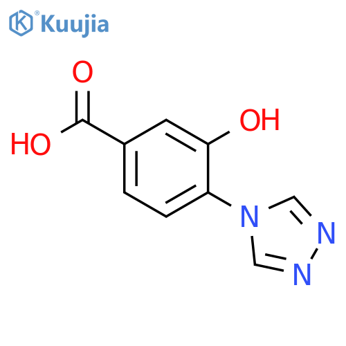 3-hydroxy-4-(4H-1,2,4-triazol-4-yl)benzoic acid structure
