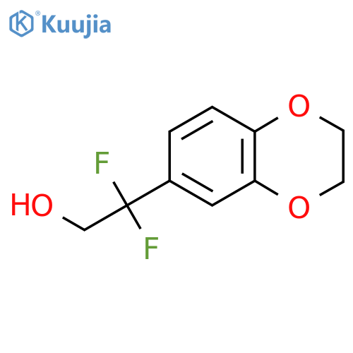 2-(2,3-dihydro-1,4-benzodioxin-6-yl)-2,2-difluoroethan-1-ol structure