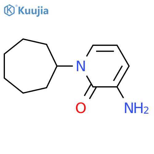 3-amino-1-cycloheptyl-1,2-dihydropyridin-2-one structure