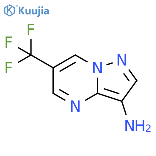 6-(trifluoromethyl)pyrazolo[1,5-a]pyrimidin-3-amine structure