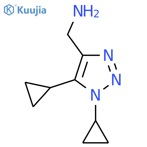 (dicyclopropyl-1H-1,2,3-triazol-4-yl)methanamine structure