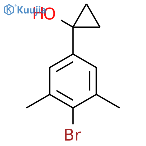 1-(4-bromo-3,5-dimethylphenyl)cyclopropan-1-ol structure