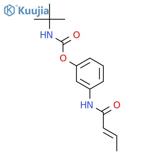 [3-[[(e)-but-2-enoyl]amino]phenyl] N-tert-butylcarbamate structure