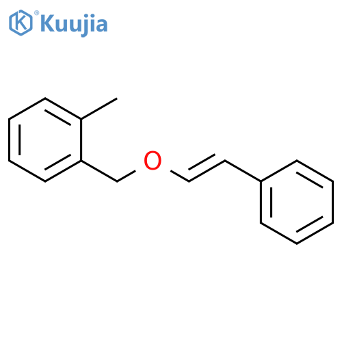 Benzene, 1-methyl-2-[[[(1E)-2-phenylethenyl]oxy]methyl]- structure