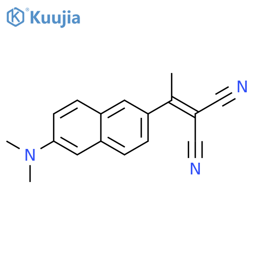 Propanedinitrile, [1-[6-(dimethylamino)-2-naphthalenyl]ethylidene]- structure