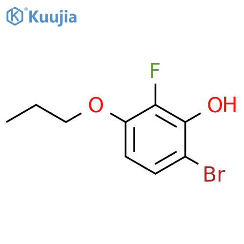6-bromo-2-fluoro-3-propoxyphenol structure