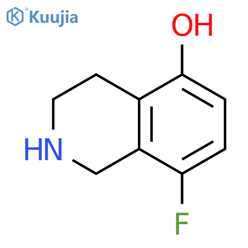 5-Isoquinolinol, 8-fluoro-1,2,3,4-tetrahydro- structure
