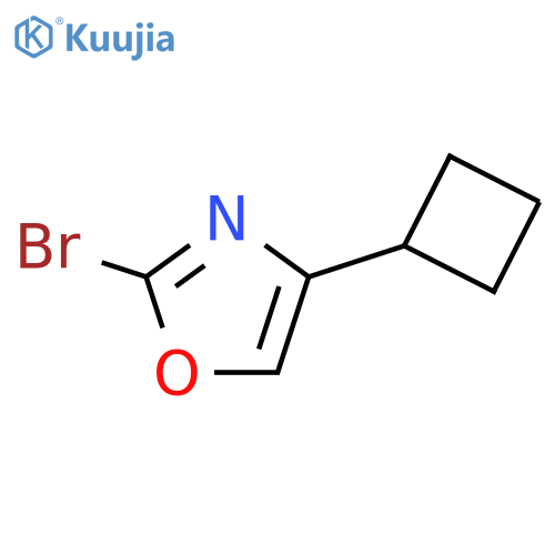 2-bromo-4-cyclobutyl-1,3-oxazole structure
