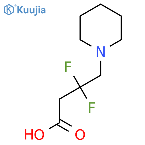3,3-difluoro-4-(piperidin-1-yl)butanoic acid structure