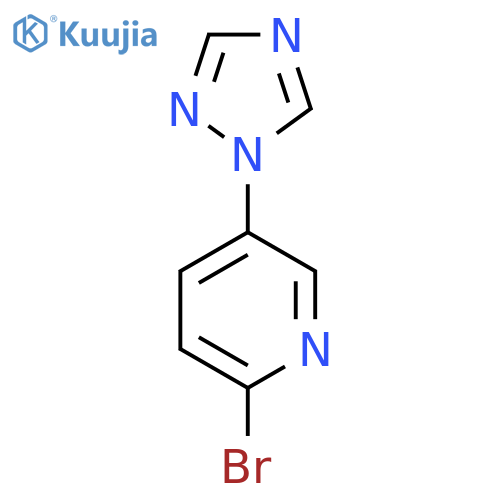 2-bromo-5-(1H-1,2,4-triazol-1-yl)pyridine structure