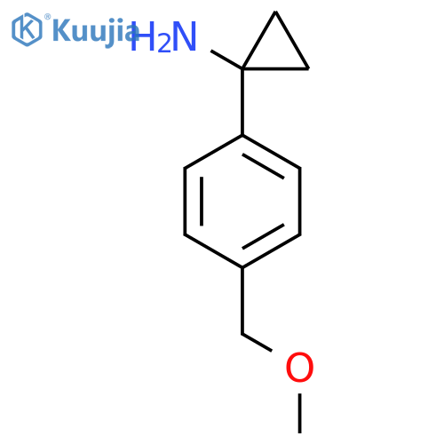 1-[4-(Methoxymethyl)phenyl]cyclopropan-1-amine structure