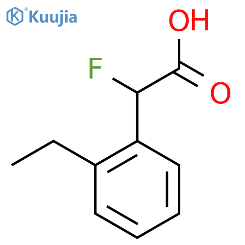 2-(2-Ethylphenyl)-2-fluoroacetic acid structure