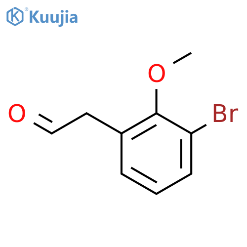 2-(3-bromo-2-methoxyphenyl)acetaldehyde structure