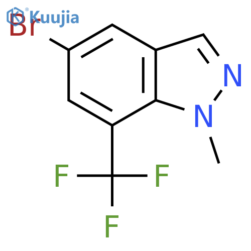 5-Bromo-1-methyl-7-(trifluoromethyl)-1H-indazole structure
