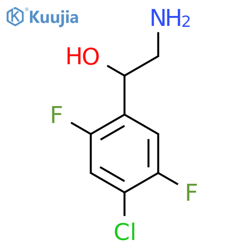 2-amino-1-(4-chloro-2,5-difluorophenyl)ethan-1-ol structure