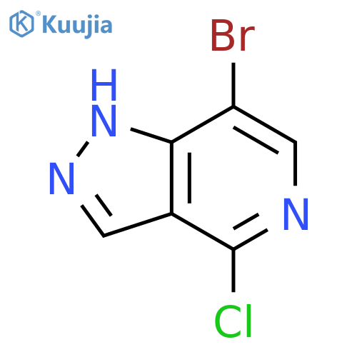 7-bromo-4-chloro-1H-pyrazolo[4,3-c]pyridine structure