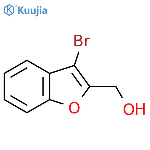 (3-Bromo-1-benzofuran-2-yl)methanol structure