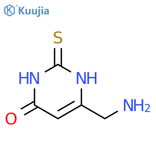 4(1H)-Pyrimidinone, 6-(aminomethyl)-2,3-dihydro-2-thioxo- structure