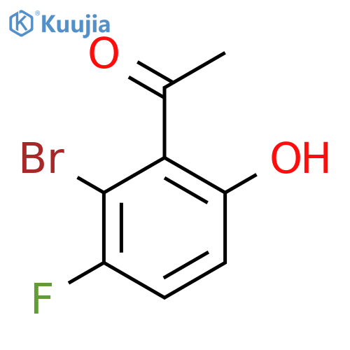 2'-Bromo-3'-fluoro-6'-hydroxyacetophenone structure