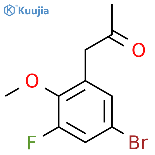 1-(5-bromo-3-fluoro-2-methoxyphenyl)propan-2-one structure