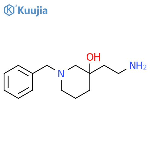 3-Piperidinol, 3-(2-aminoethyl)-1-(phenylmethyl)- structure