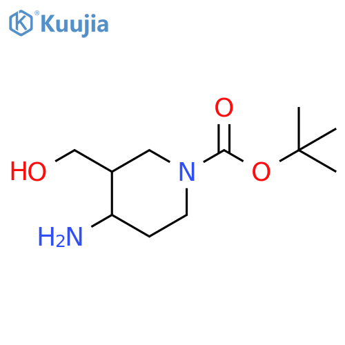 1-Boc-4-amino-3-hydroxymethyl-piperidine structure