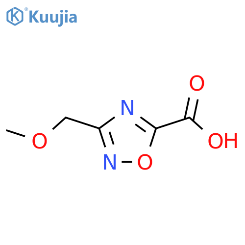 3-(methoxymethyl)-1,2,4-oxadiazole-5-carboxylic acid structure