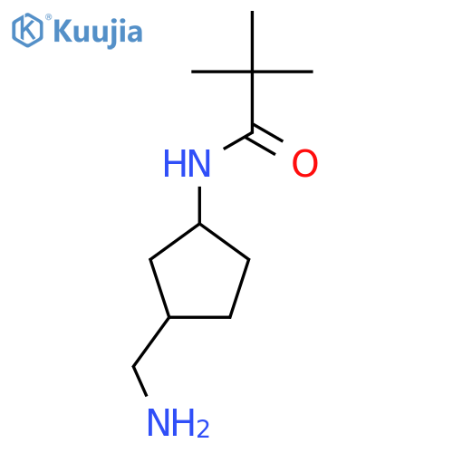 N-[3-(Aminomethyl)cyclopentyl]-2,2-dimethylpropanamide structure