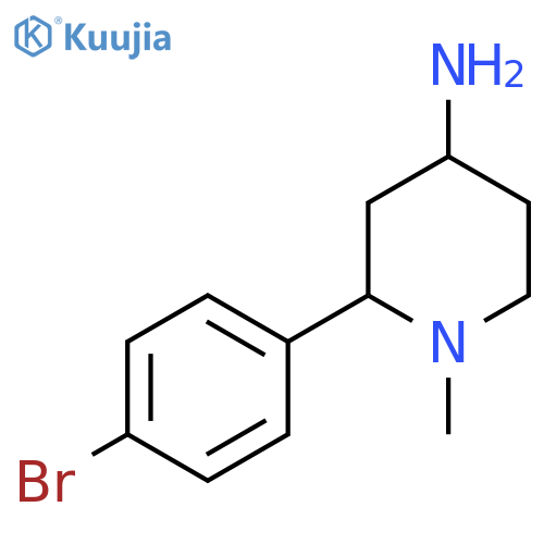 2-(4-Bromophenyl)-1-methylpiperidin-4-amine structure
