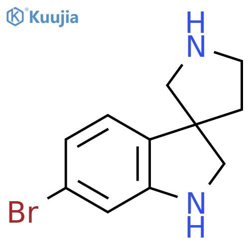 6-bromo-1,2-dihydrospiroindole-3,3'-pyrrolidine structure