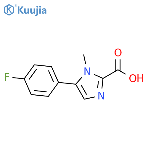 5-(4-fluorophenyl)-1-methyl-1H-imidazole-2-carboxylic acid structure