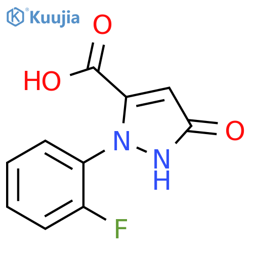 2-(2-Fluoro-phenyl)-5-hydroxy-2H-pyrazole-3-carboxylic acid structure