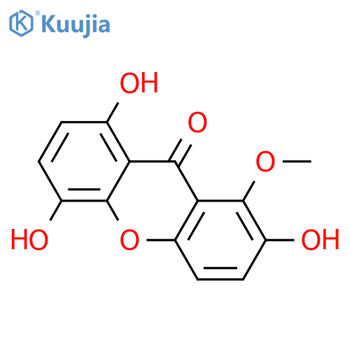 1,2,5,8-Tetrahydroxyxanthone; 1-Me ether structure