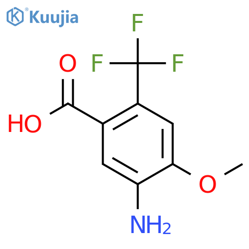 5-Amino-4-methoxy-2-(trifluoromethyl)benzoic acid structure
