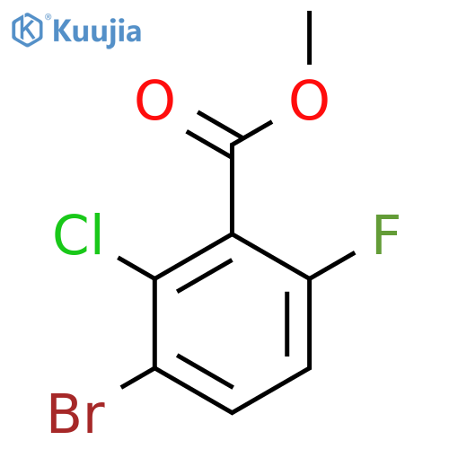 Methyl 3-bromo-2-chloro-6-fluorobenzoate structure