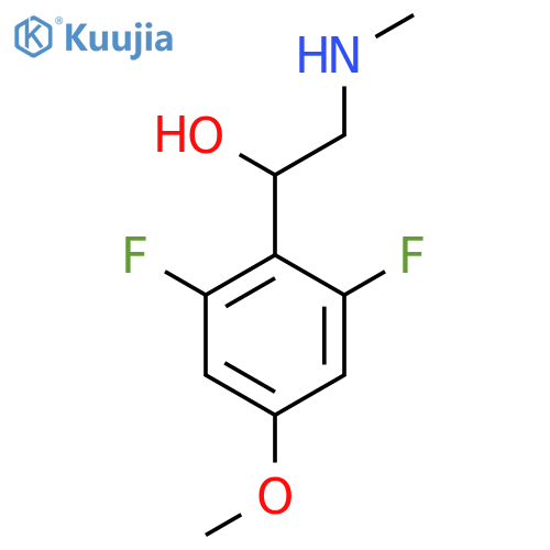 1-(2,6-difluoro-4-methoxyphenyl)-2-(methylamino)ethan-1-ol structure