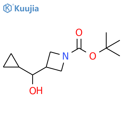 tert-butyl 3-[cyclopropyl(hydroxy)methyl]azetidine-1-carboxylate structure