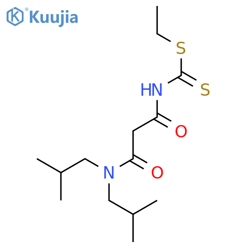 Carbamodithioic acid,[3-[bis(2-methylpropyl)amino]-1,3-dioxopropyl]-, ethyl ester (9CI) structure