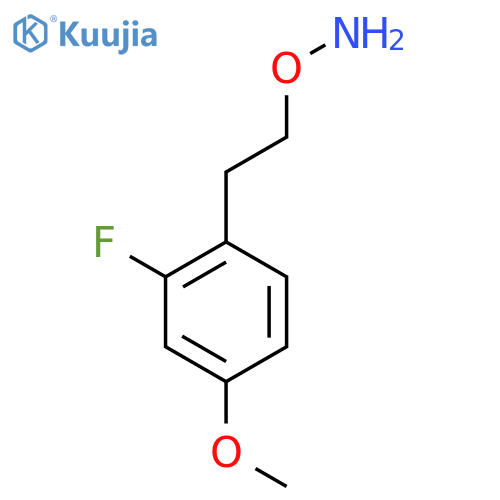 O-2-(2-fluoro-4-methoxyphenyl)ethylhydroxylamine structure