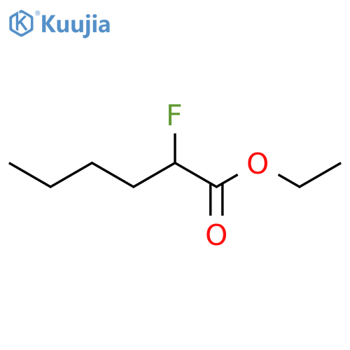 Hexanoic acid, 2-fluoro-, ethyl ester structure