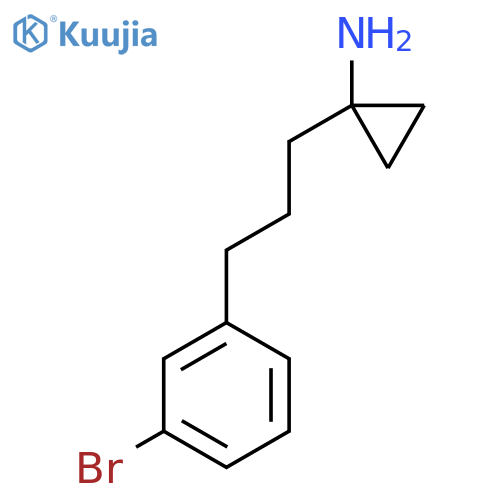 1-3-(3-bromophenyl)propylcyclopropan-1-amine structure
